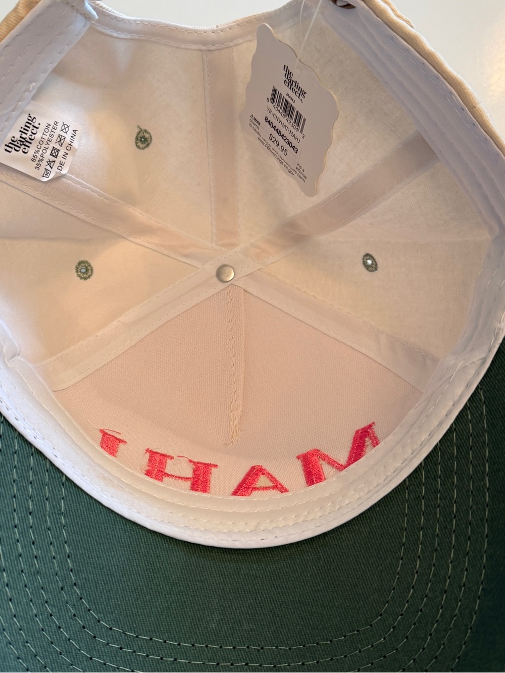 NWT Two-Tone Canvas Mahj Hat - Picture 4 of 5